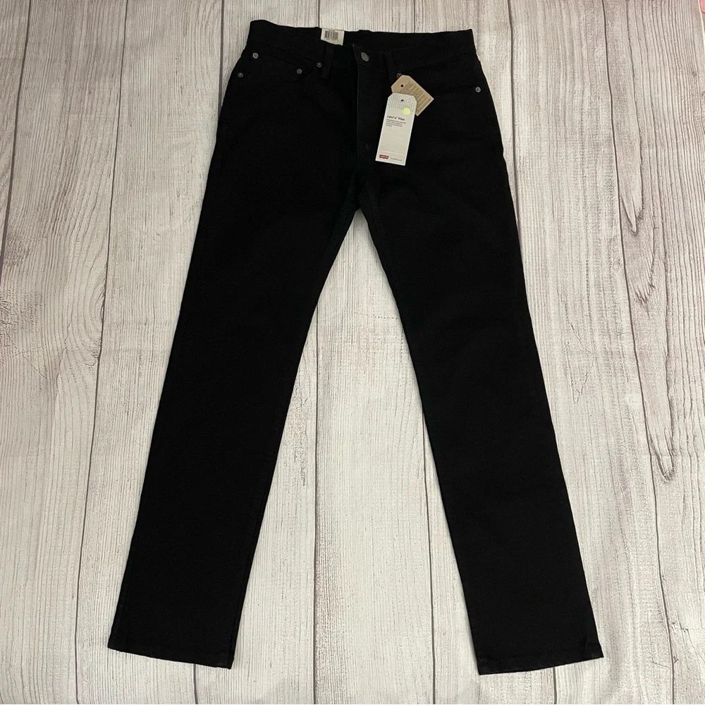 NWT LEVI’S Men’s Premium 511 Slim Fit Stretch Flex Black Jeans Size 32x32